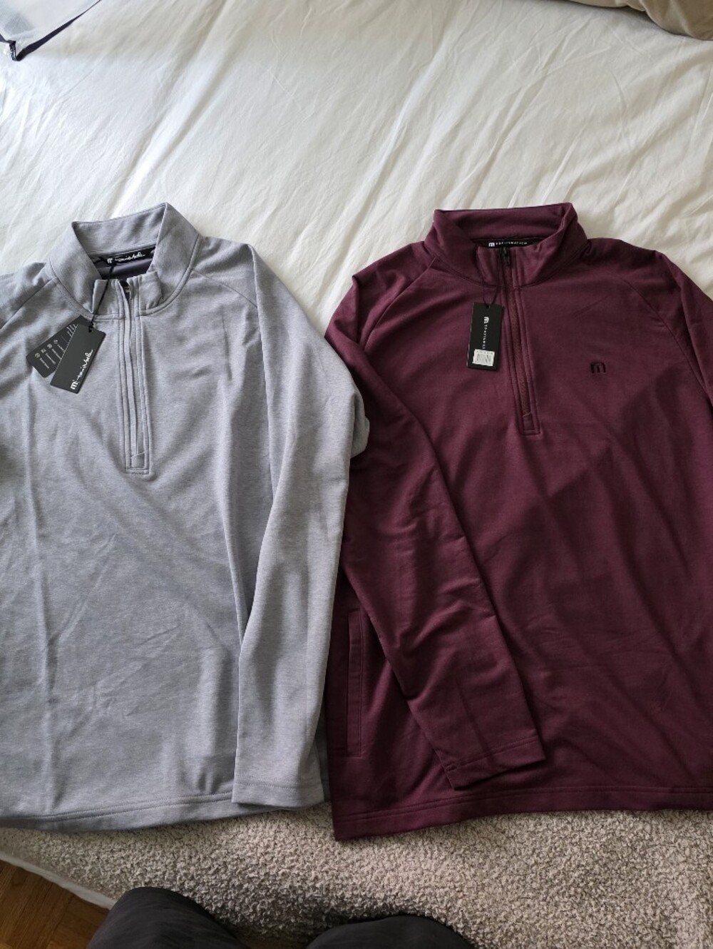 Lot of 2 - Travis Mathew 1/4 Zip Pullovers